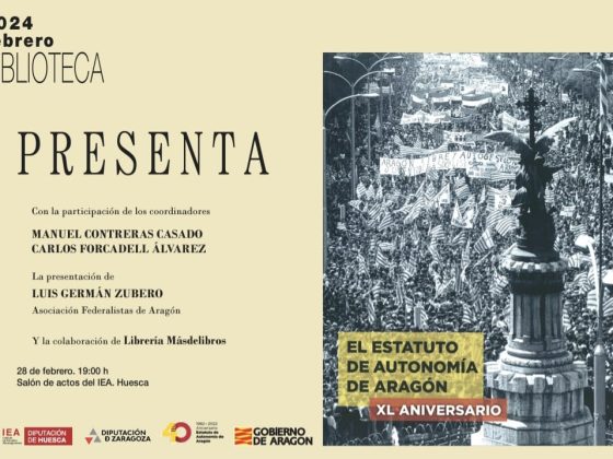 Presentación en Huesca del libro sobre el 40 aniversario del Estatuto de Autonomía